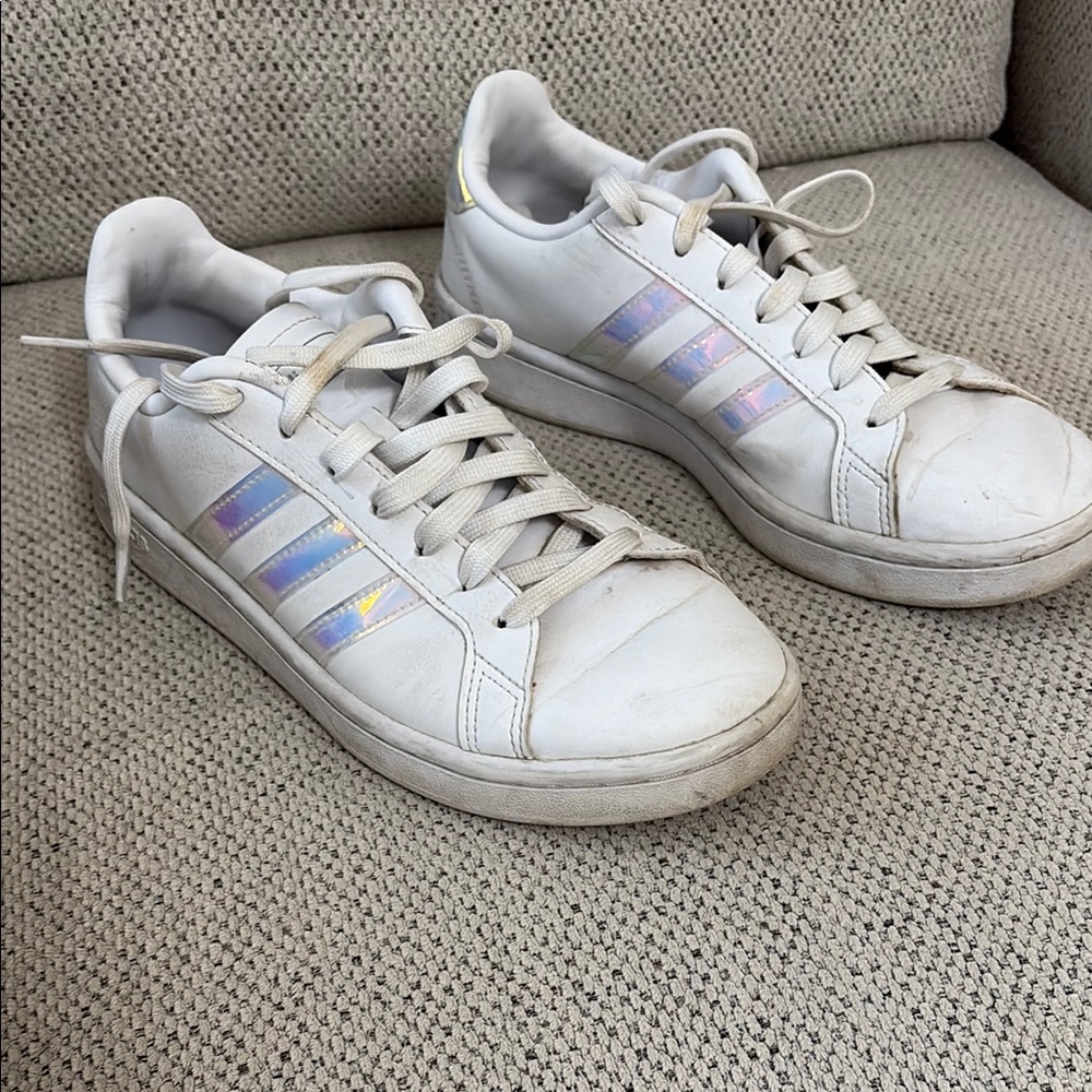 Women's White Adidas Grand Court sneakers